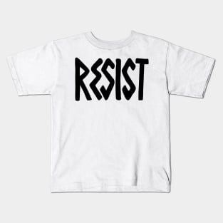 Resist Black Kids T-Shirt